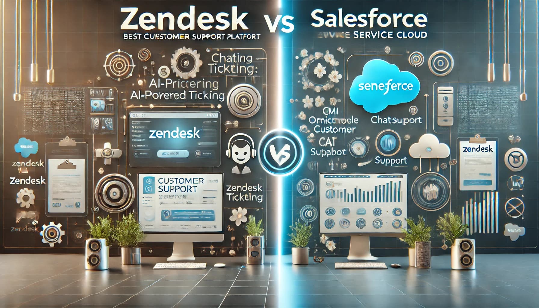 Zendesk vs. Salesforce Service Cloud: AI, Automation &amp; Support Features Compared [2025]