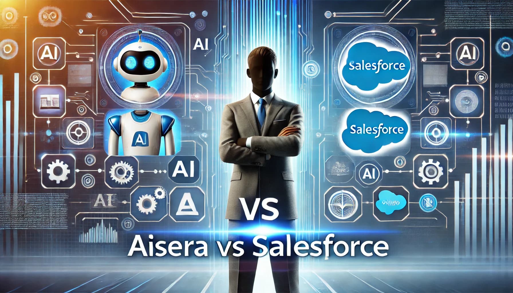 AiSera vs. Salesforce: AI Support Battle – ITSM Automation vs. CRM Intelligence