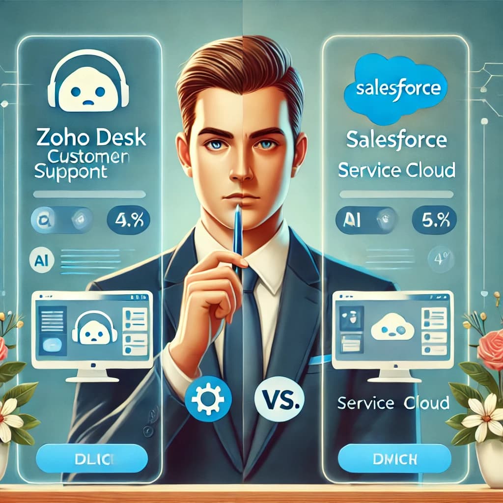 Zoho Desk vs Salesforce Service Cloud: Which is the Right Fit for Enterprise Customer Support?