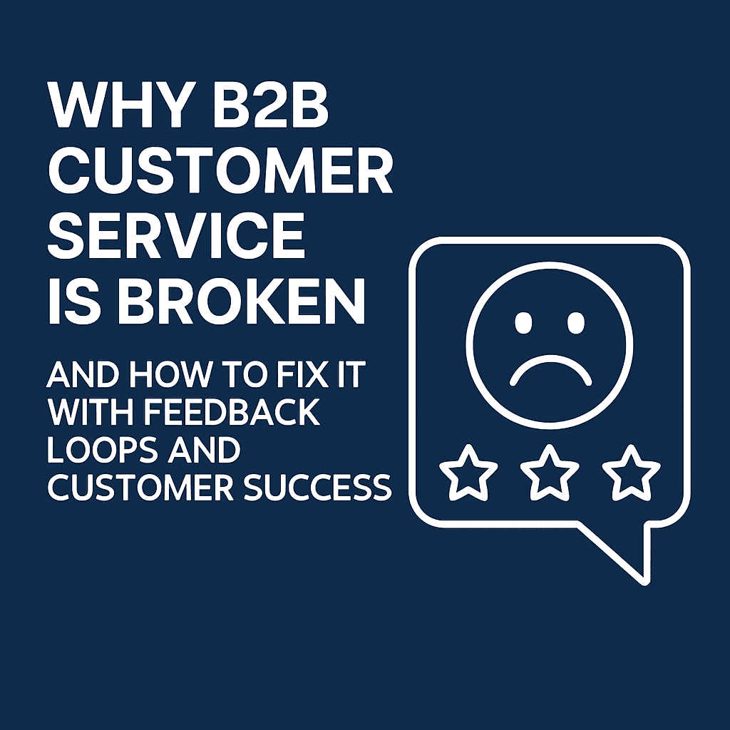 Why B2B Customer Service Is Broken — And How to Fix It With Feedback Loops and Customer Success