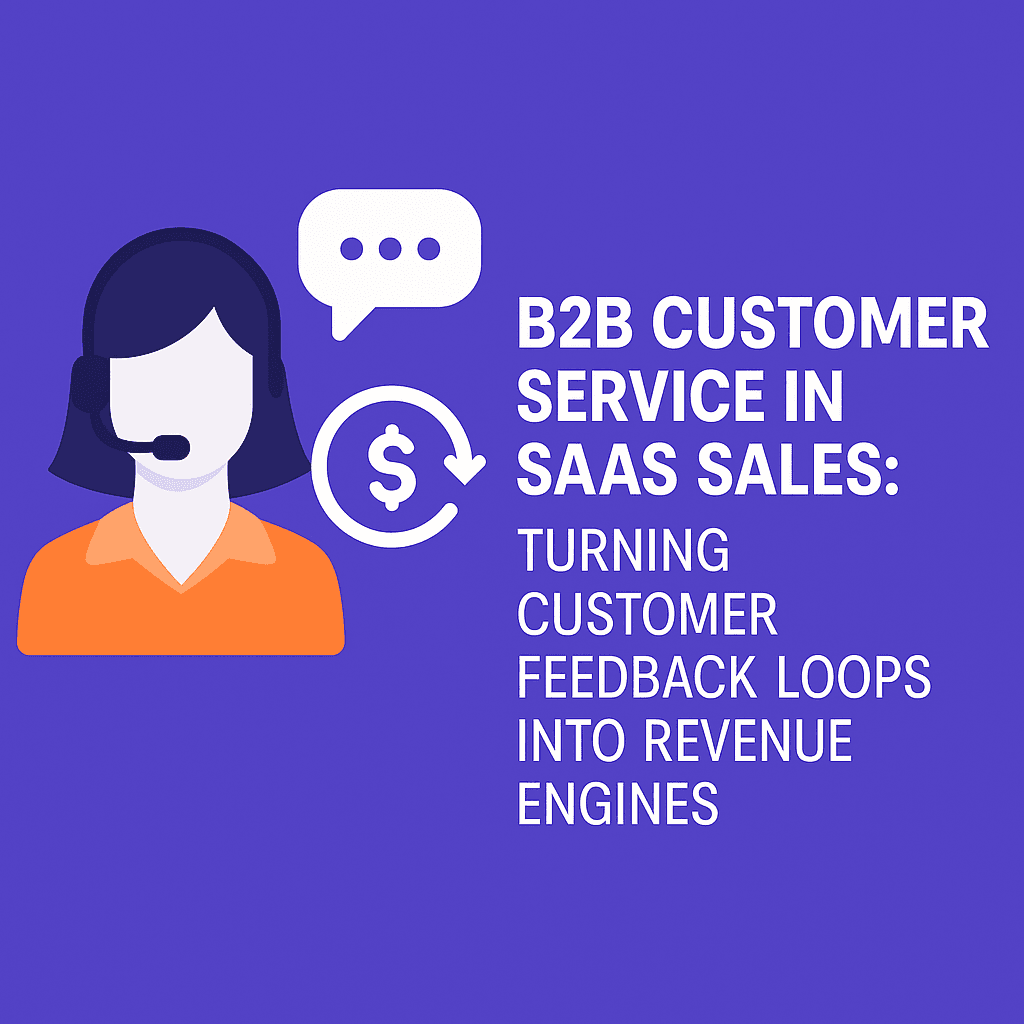 B2B Customer Service in SaaS Sales: Turning Customer Feedback Loops into Revenue Engines